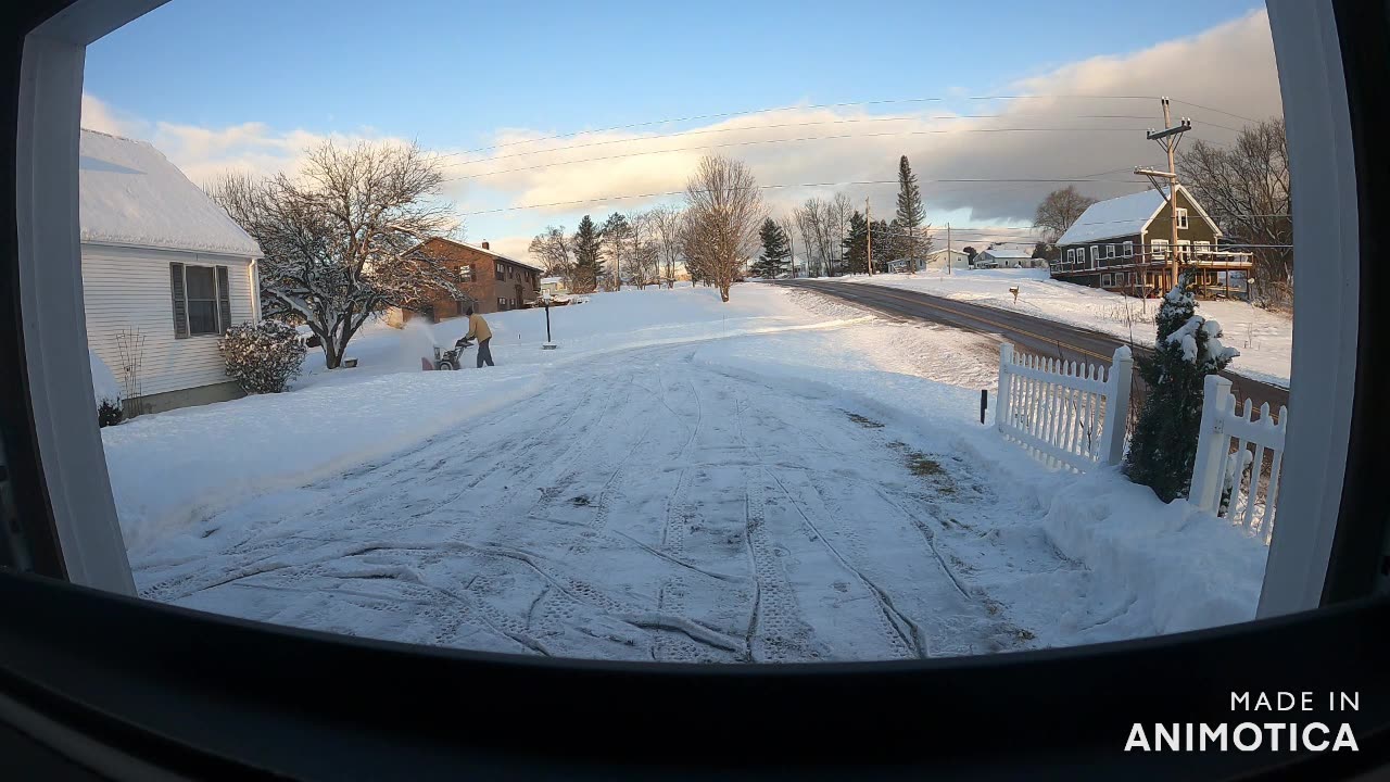 Snow Blowing in Vermont