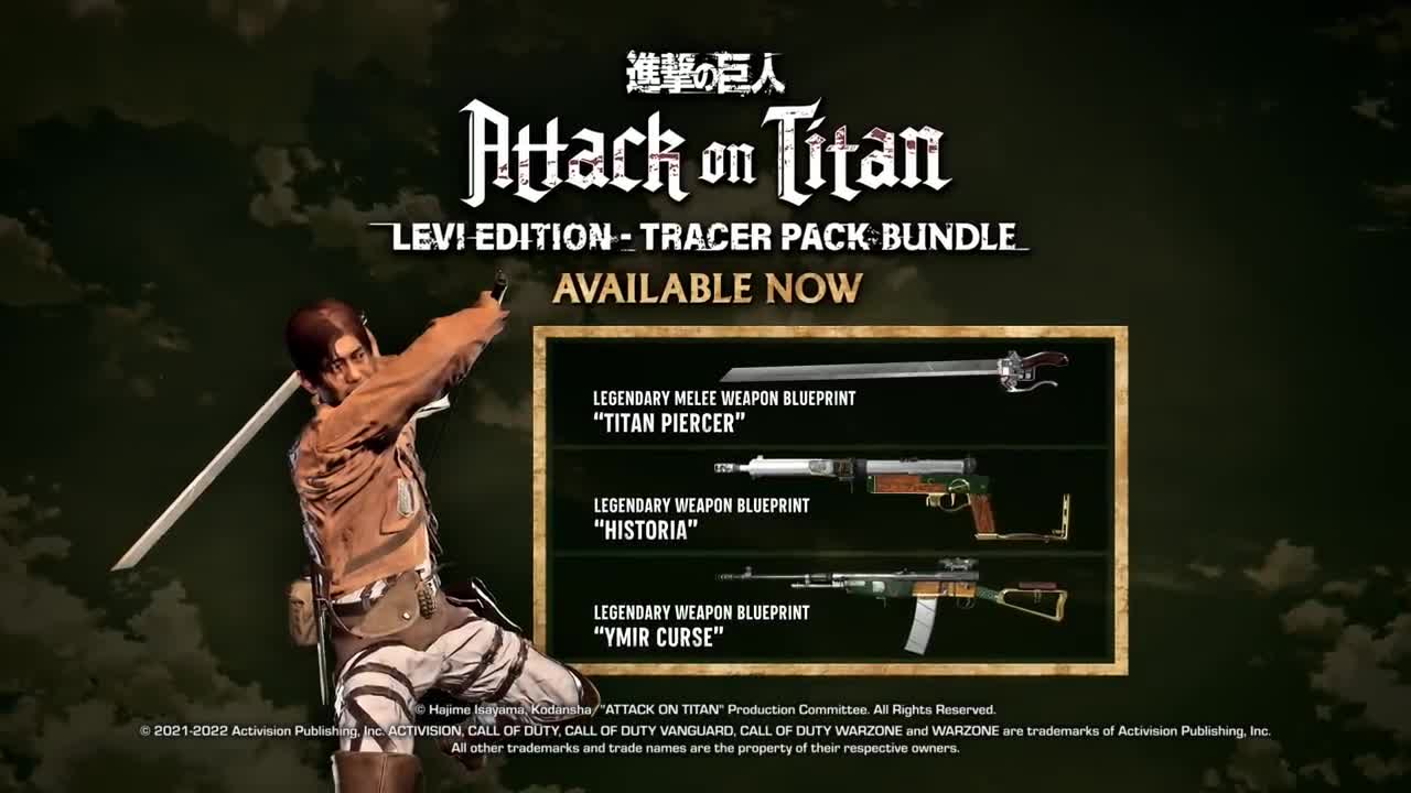 Call of Duty Vanguard & Warzone - Attack on Titan Levi Edition Bundle PS5, PS4