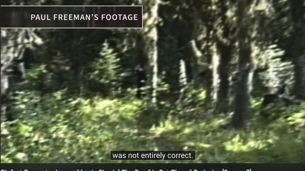 PAUL FREEMAN ~ Son recounts the day of SASQUATCH video CAPTURE!