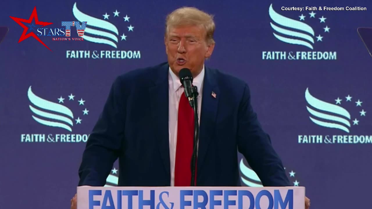 Donald Trump Deliver Remarks at Faith & Freedom