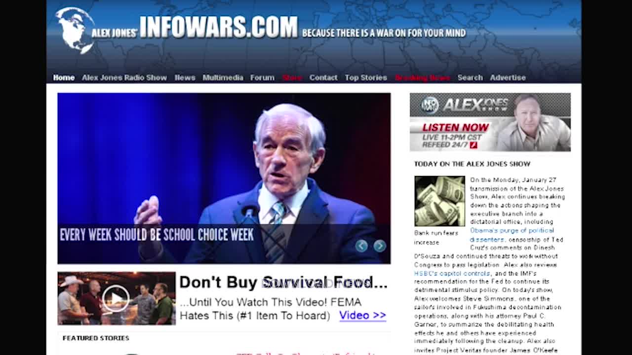 Alex Jones Full Show - 1/27/14