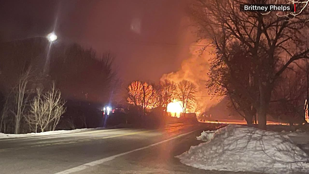 Train derailment, fire causes evacuation in western Minnesota town of Raymond