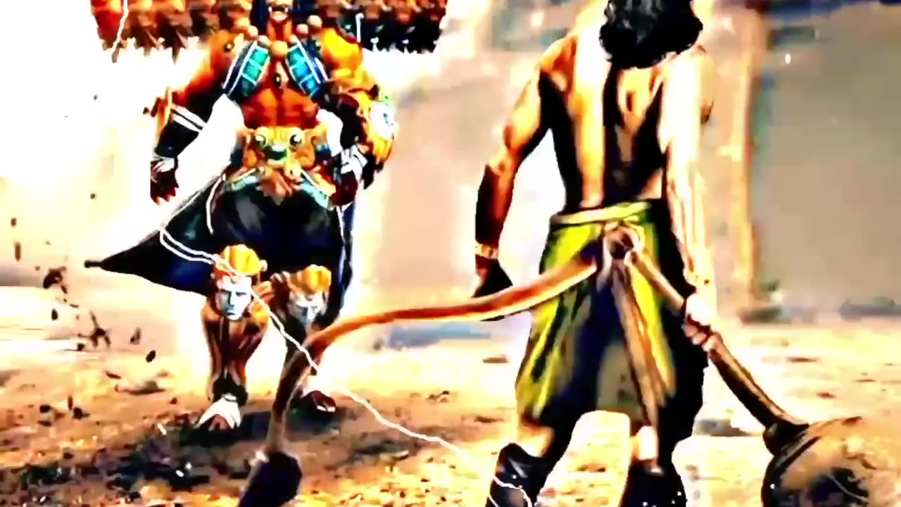 Hanuman vs Mahabali rawan