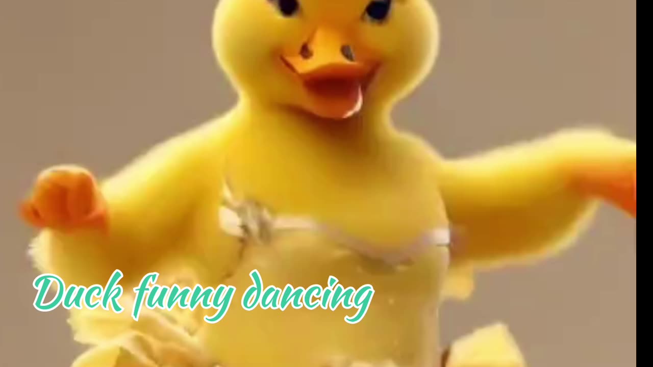 Duck funny dancing 💃 😄