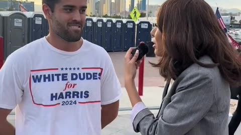 Kamala Harris Interviews White Dude for Harris
