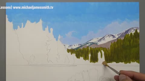 Lake Reflections Oil Painting | Time Lapse | Episode 175