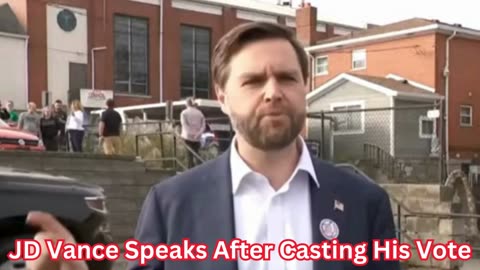 JD Vance Speaks After Casting His Vote