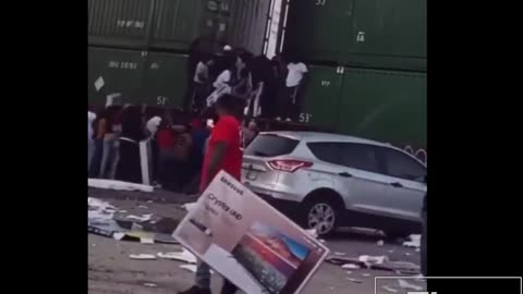Train Gets Looted While It's Moving In Chicago