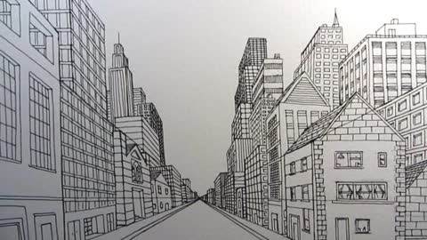 How to draw city street