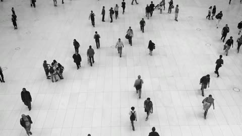 People Walking in Mall - Video Template