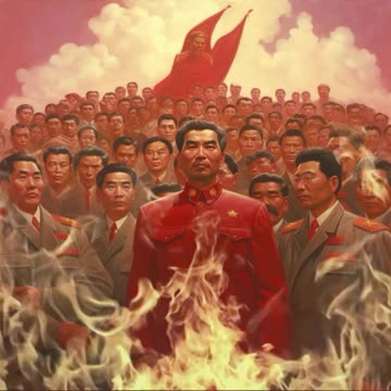 Will anyone step up to the CCP? Midjourney Animated Digital Art.