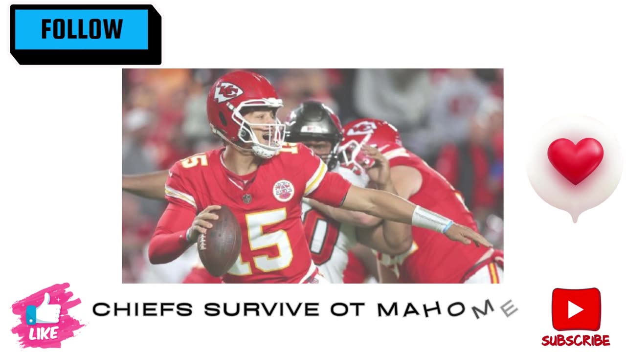 Chiefs survive OT Mahomes injury scare to beat Bucs live updates