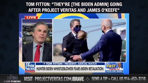 Judicial Watch/Fitton on Fox: Garland DOJ Targeting Project Veritas over Biden Family Member's Diary