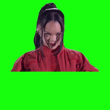 Rihanna Stare, Super Bowl LVII Halftime Show | Green Screen