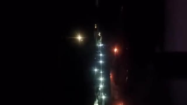 Rockets in Kakhovka