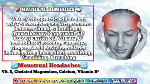 Headaches & Migraines Natural Treatment