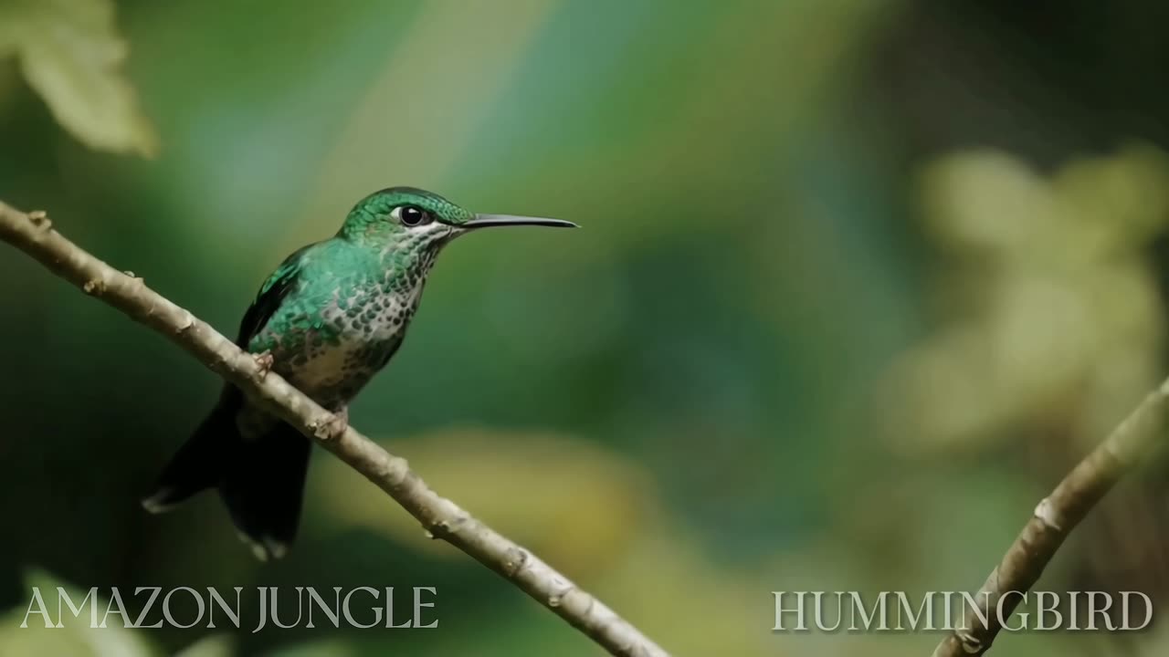 Graceful Amazon Hummingbird: 🌺 Rare Wildlife Footage & Elegant Documentary 🐦