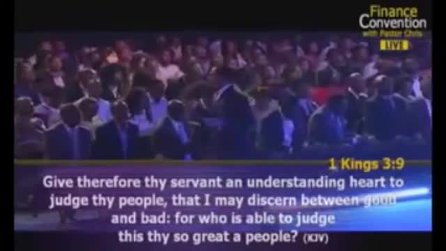 Pastor Chris Oyakhilome speaking about finances