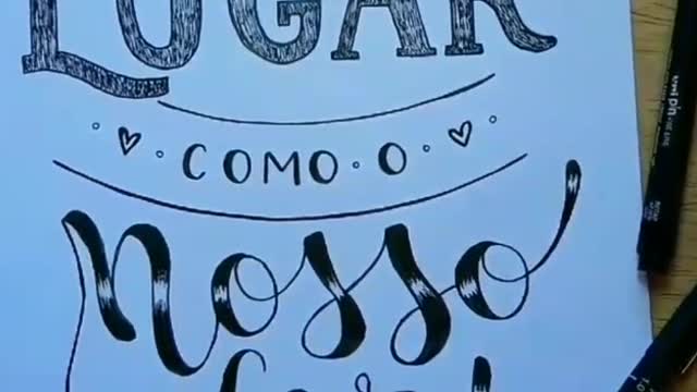 passo a passo lettering
