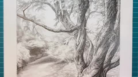 painting of tree