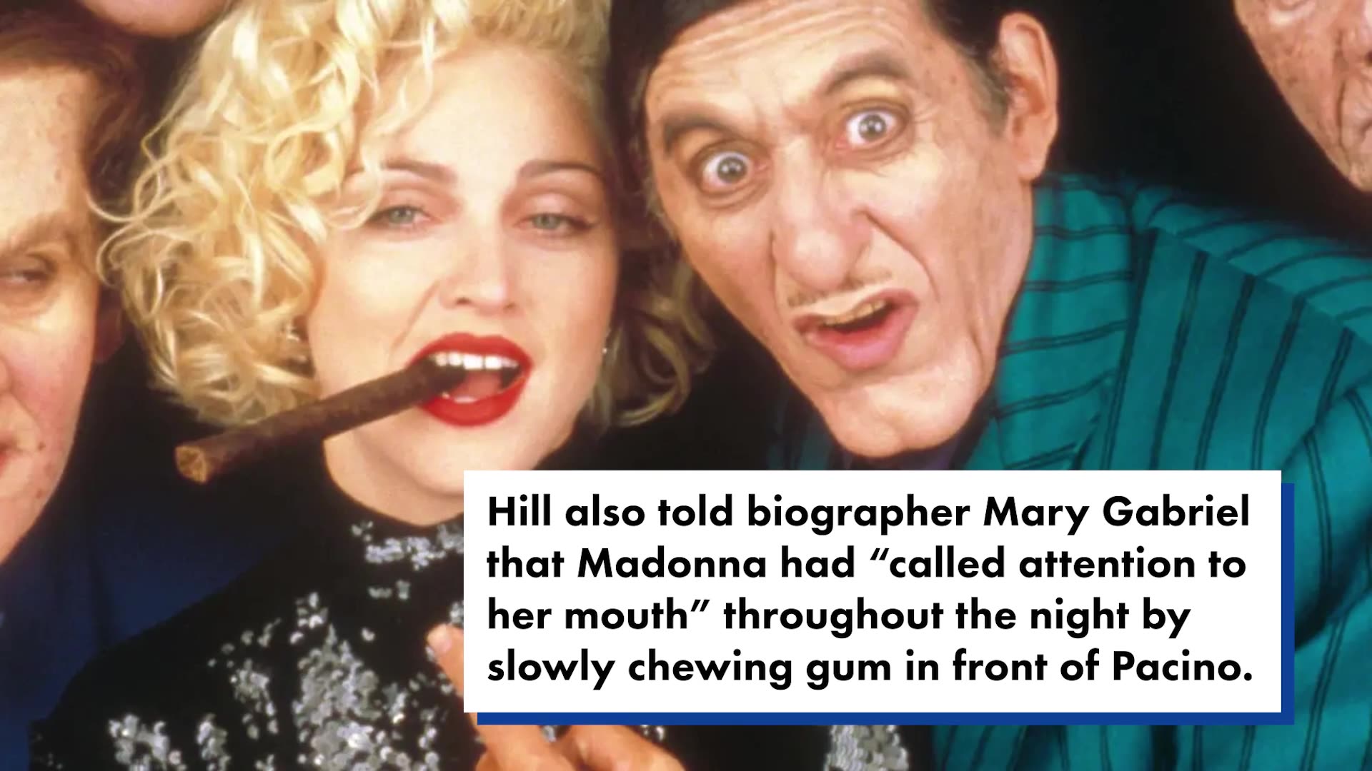 Madonna allegedly stuck her tongue in Al Pacino's ear when they met