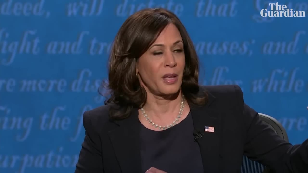 I am Speaking Kamala Harris reins in Mike