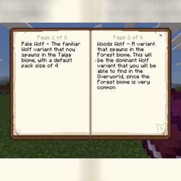 Introducing the Woods Wolf! The Dominant Variant in the Forest Biome