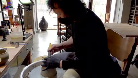 Luxury Teapot Making Process. Korean Pottery Master Craftsman