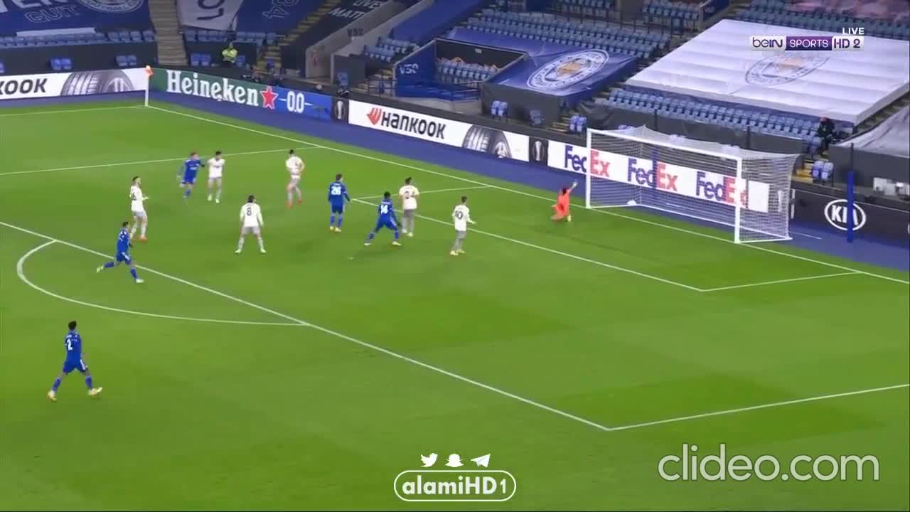 Leicester City 2 × 0 Ike Athens .. The goal of Harvey Barnes