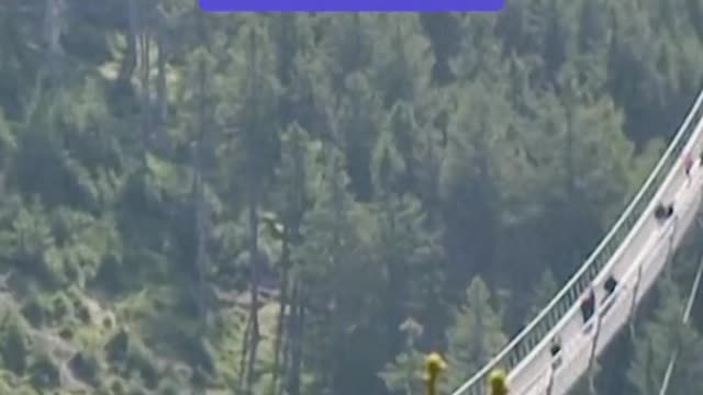 World's longest suspension footbridge opens in Czech Republic