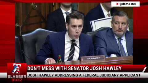 Don't Mess With Senator Josh Hawley