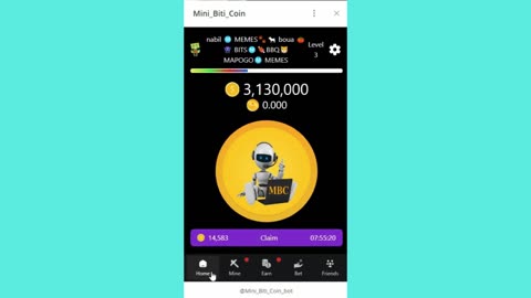 new mining mini app bot telegram mini biti coin