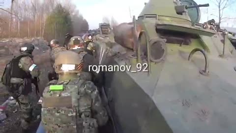 Video of Russian and Chechan forces in combat