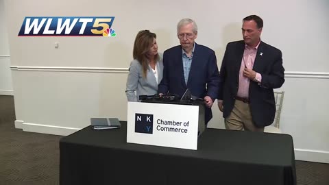 NOW - U.S. Senator Mitch McConnell appears to freeze again.