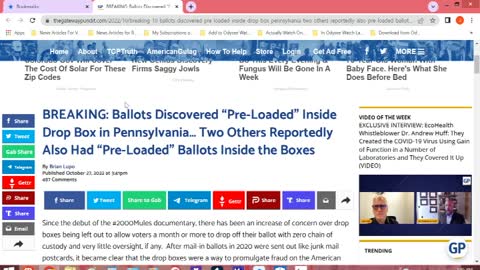 Chaos News Special Ballots Pre-Loaded In Drop Boxes Edition