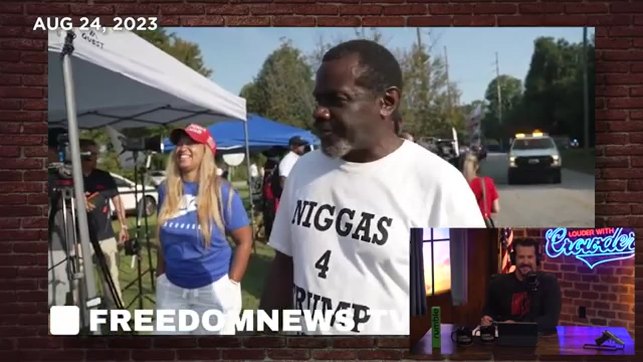 Based Black Guy Rides for Donald Trump