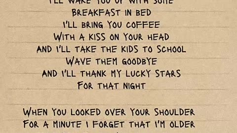 Say you won't let go