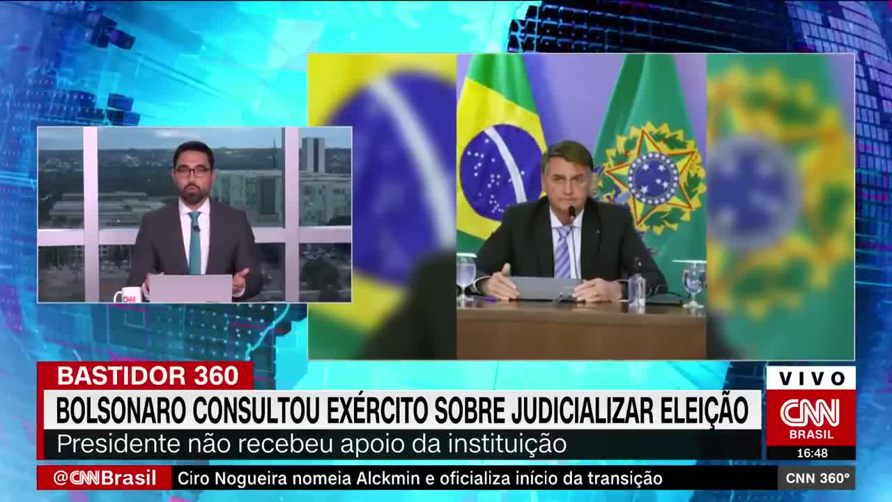 Bolsonaro consultou o Exército sobre judicializar a eleição | CNN 360º