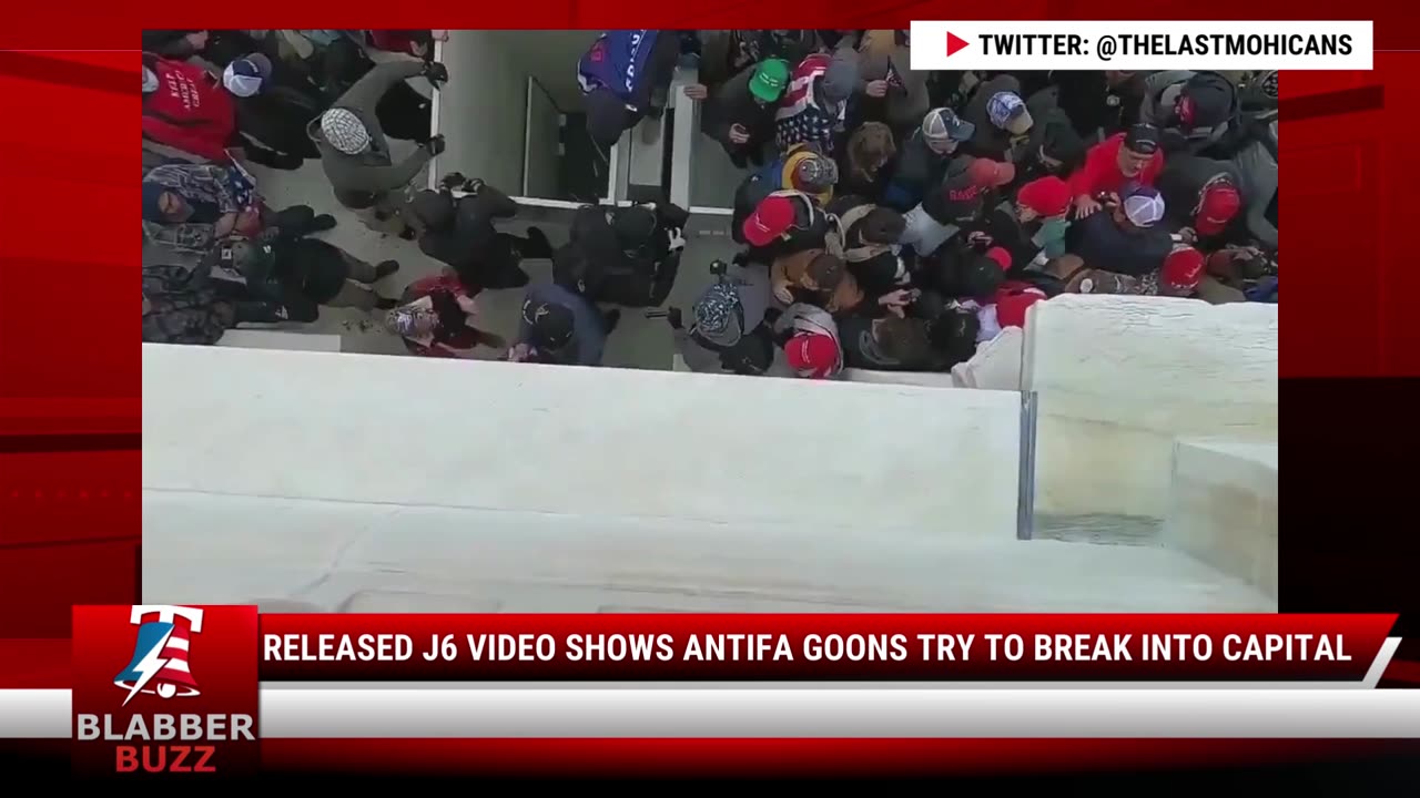 Released J6 Video Shows Antifa Goons Try To Break Into Capital