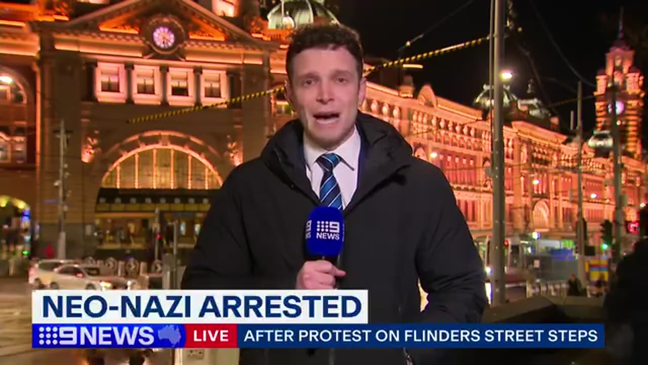 Jacob Hersant arrested on July 27, 2024 in Australia for Protesting the Immigration Invasion