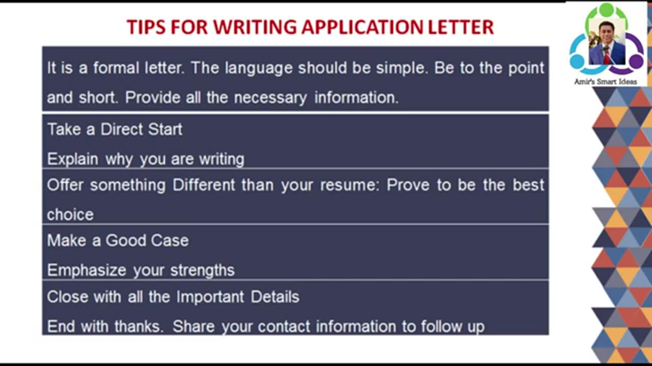 Job application letter