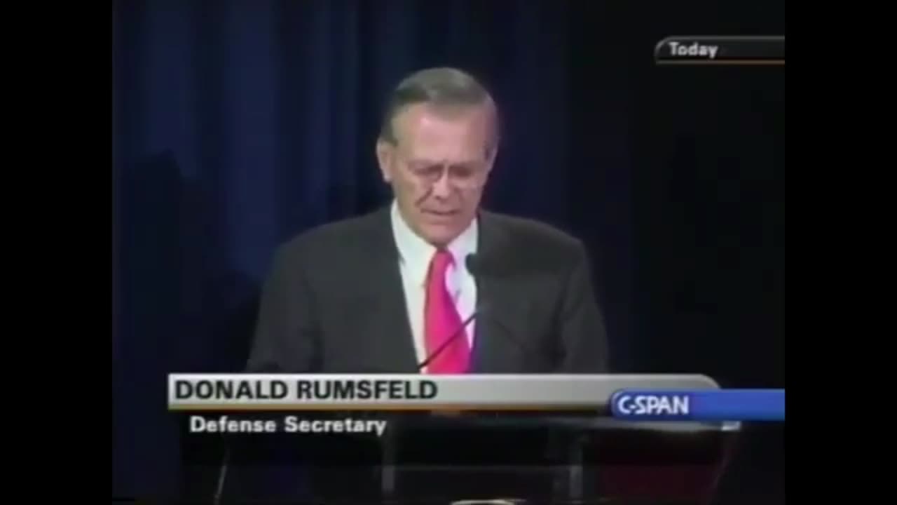 Coincidence? Donald Rumsfeld on September 10, 2001: "could not track $2.3 trillion in transactions"