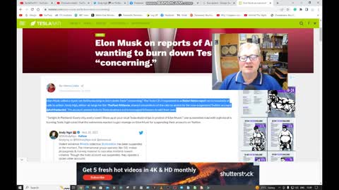 Elon Musk called rumors that antifa wanted to set Tesla on fire "concerning."