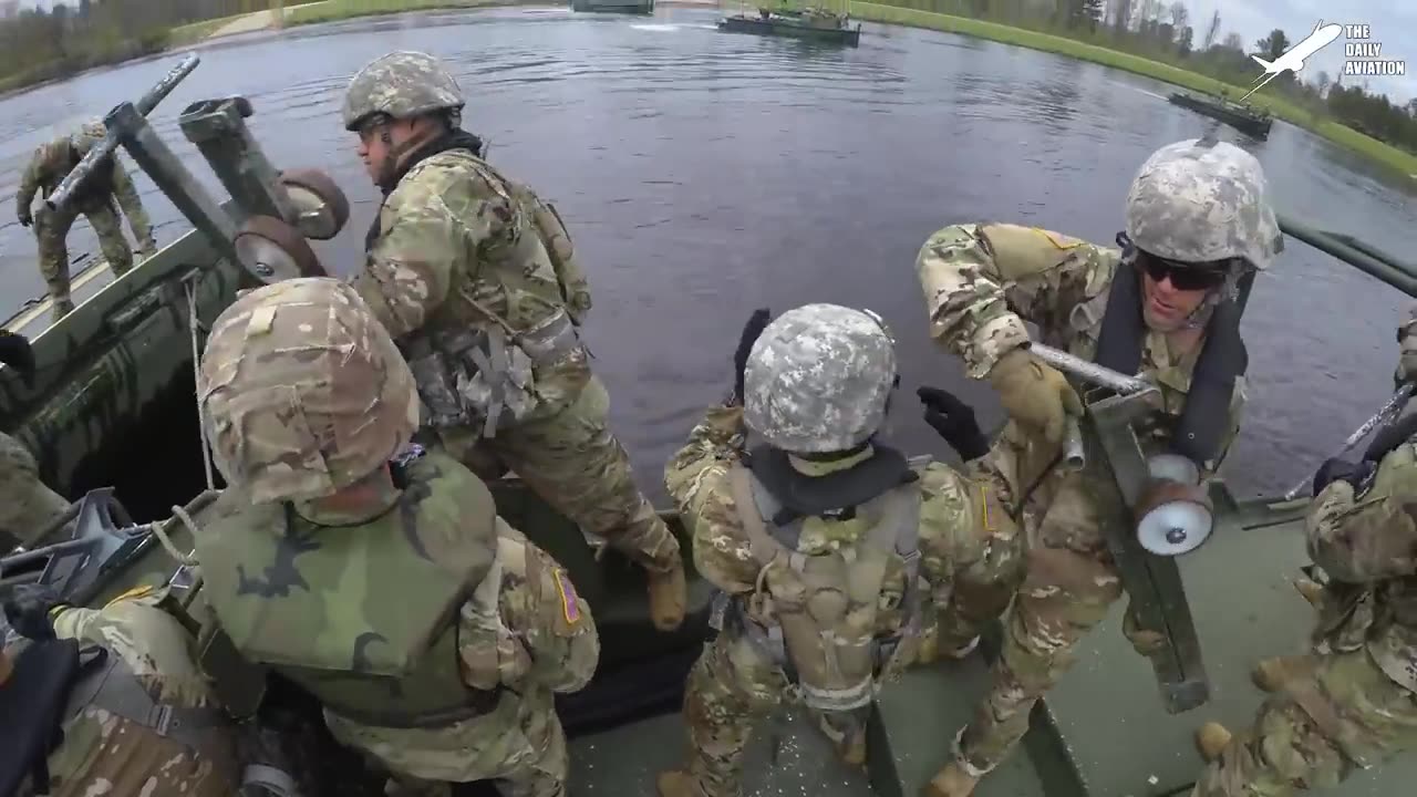 German Made Leopard II Shows its Incredible Power During River Crossing