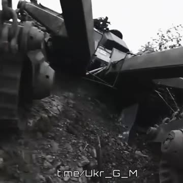 Destroyed Ukrianian de-miner