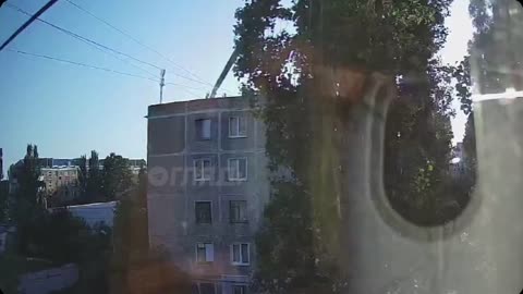 There was a video how this morning the Russian occupiers struck across Nikolaev, the rocket hit a f