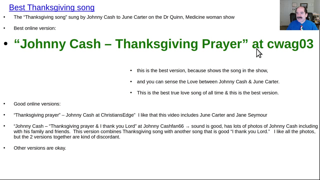 What is best Thanksgiving song (& love song) ever?