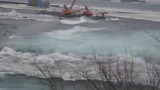 2011 Tsunami at Kuji port, Iwate, Japan