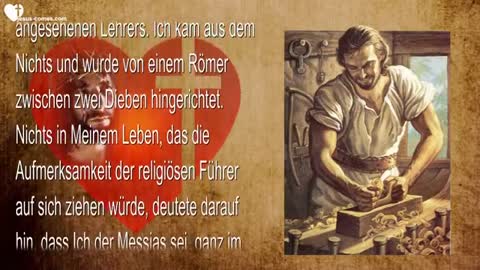 Wer Mir folgen will, muss sich selbst leugnen und sein Kreuz aufnehmen ❤️ Liebesbrief von Jesus