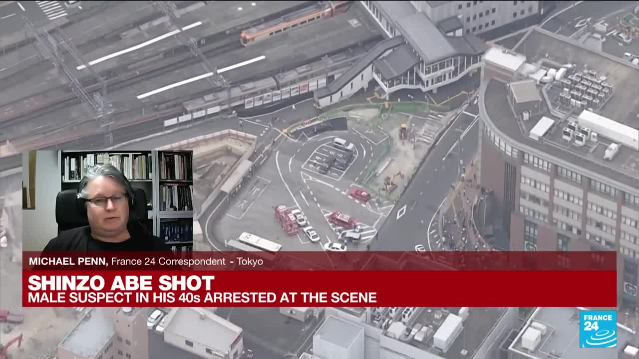 Japan's ex-PM Shinzo Abe 'in cardiac arrest' after campaign shooting • FRANCE 24 English